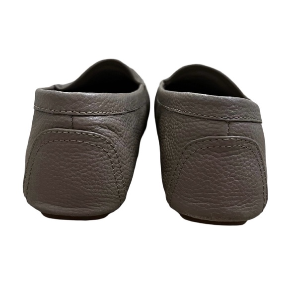 Tory Burch French Gray Everly Driver Tumbled Leather - Picture 3 of 4